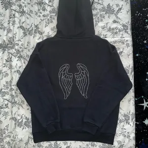 Subdued Angel Wings Hoodie Black thumbnail 2