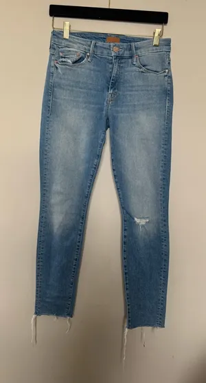 MOTHER Light Blue Skinny Jeans thumbnail 1