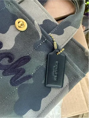 NEW Coach Cargo Tote 26 in Green Multi Camo Canvas | CY843 | NWOT thumbnail 8
