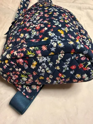 Vera Bradley Essential Sling Backpack in Scattered Wildflowers Pattern thumbnail 7