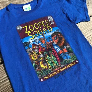 Royal Blue Zooper Squad Animal Graphic Tee thumbnail 2