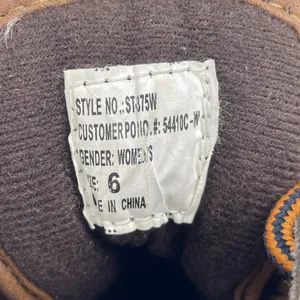 Polar Edge Womens‎ 6 Duck Boots Laced Navy Tan Upper Thermolite Insulation Steel thumbnail 16
