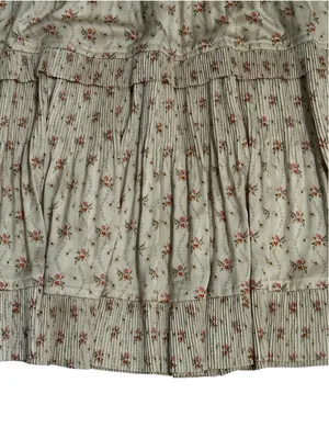 Polo Ralph Lauren Pleated Ruffle Floral Maxi Skirt Cottagecore Old Money Prairie thumbnail 6