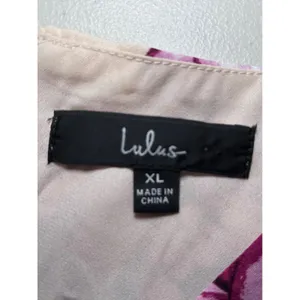 Lulus NWT French Countryside‎ Floral Wrap Dress XL Blush High-Low $79 thumbnail 4