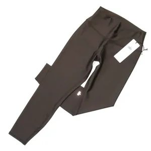 NWT Alo Yoga 7/8 High-Waist Airlift Legging in Espresso Brown Stretch Workout L thumbnail 2
