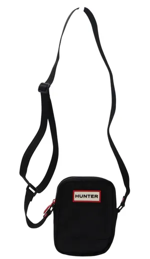 Hunter Original Nylon Crossbody Bag Black Water Resistant Festival Travel Bag thumbnail 1