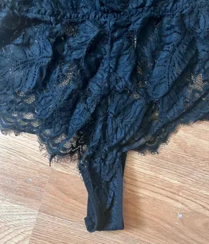 Black Lace Lingerie Bodysuit thumbnail 3