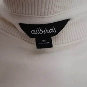 Allbirds Womens R&R Sweatshirt Cream White Organic Cotton Hemp XS thumbnail 3