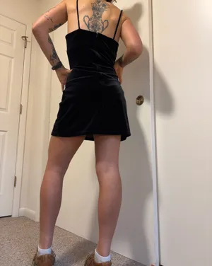 Black Velvet mini dress Showpo thumbnail 3