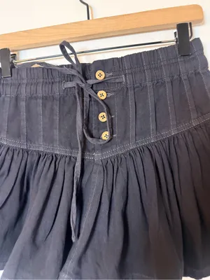 Free People We The Free Roselle Denim Mini Skirt thumbnail 3