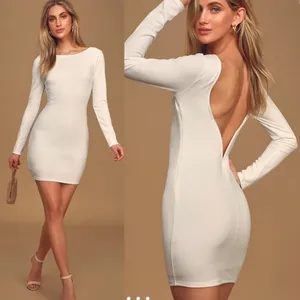Lulus Addyson‎ Long Sleeve Backless Bodycon Dress thumbnail 2