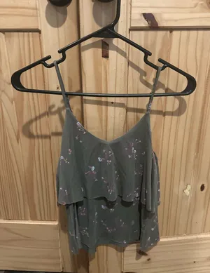 Green Flower Tank Top Size XS thumbnail 1