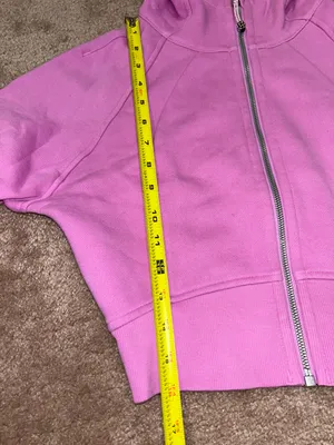 Lululemon Scuba Full-Zip Cropped Hoodie Dahlia Mauve thumbnail 5