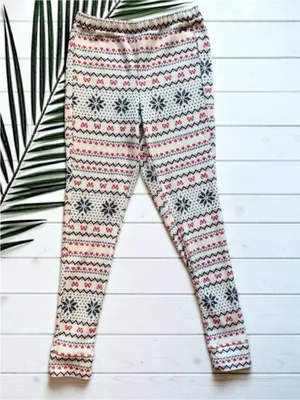 Adore Me Fair Isle Thermal Pajama Set Medium NWT/NWOT Holiday Waffle Knit thumbnail 9