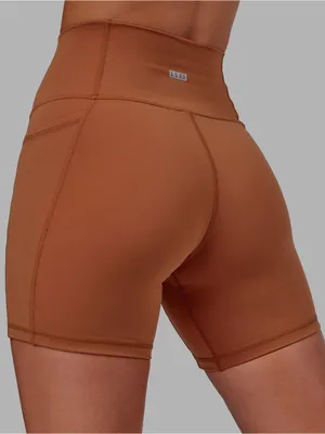 LSKD Fusion Ultra High-Rise 6” Pocket Shorts Hazel Size S thumbnail 2