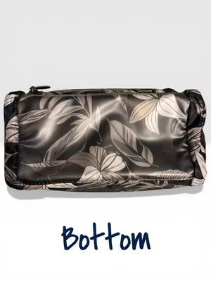 Lug Trolley Cosmetic Case Tropical Multi Palm Leaves Floral Makeup Bag thumbnail 6