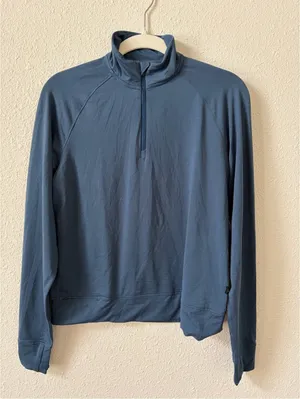 REI Co-op Active Pursuits Long Sleeve 1/4 Zip Top Women’s XS Blue Hike Outdoors thumbnail 1