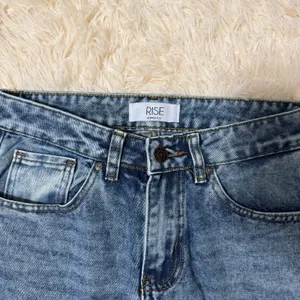 Rise Supply Co Bow Jeans Size 0 Wide Leg Pink Ribbon Side Slit thumbnail 2