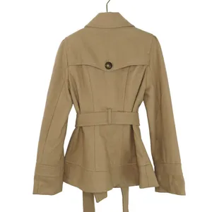 Express Tan Wool Double-Breasted Peacoat Extra Small Winter thumbnail 7