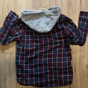 Vans Blue & Maroon Plaid Hooded Shacket • Small Pre-owned In great condition! thumbnail 10