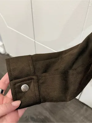 NWT Love Tree Brown Faux Suede Willa Jacket thumbnail 4