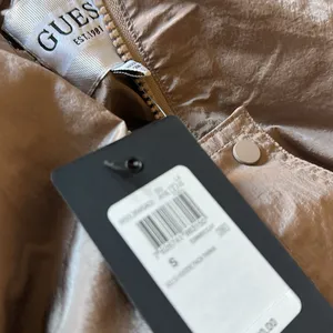 NWT Guess Kelsi Hooded Midi-Length Parka Color: SUMMER CLAY thumbnail 10