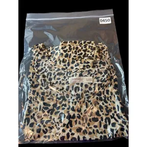 Faded Glory Sleeveless Semi Sheer Animal Cheetah Print Top XL thumbnail 7