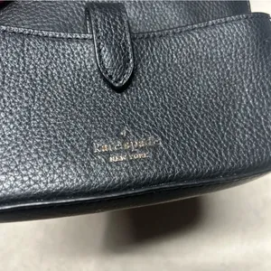 Kate Spade Leila Pebbled Small Tab Crossbody Shoulder Mini Bag Black *NO STRAP thumbnail 3