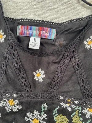Urban Outfitters Mini Dress Embroidered Floral thumbnail 3