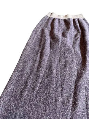 Moth Anthropologie Cotton Wool Blend Maxi Skirt Pull-On Purple Stretch Sz Small thumbnail 10