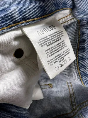 Agolde Pinch High Rise Straight Denim Blue Jeans Size 32 thumbnail 10
