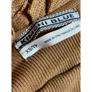 Urban Outfitters Kimchi Blue Callie Ruffle Brown Sleeveless Sweater Tank Top XS thumbnail 5