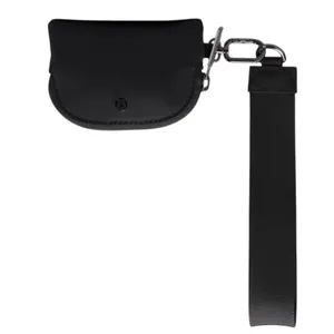 Lululemon Dual Pouch Wristlet Black Gunmetal White thumbnail 4