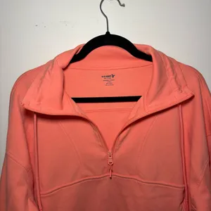 Old Navy Active Dynamic Fleece Half Zip Sweatshirt Size Large Tall Peach Nectar thumbnail 4
