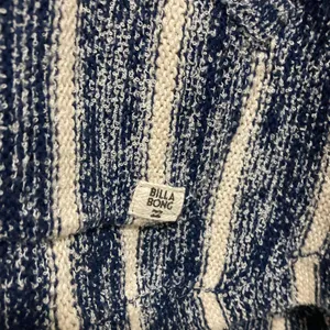 *Billabong Navy & Cream V Neck Knit Hoodie Sweater #U thumbnail 9