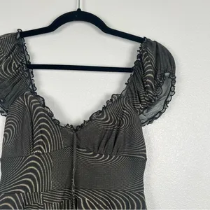 Urban Outfitters‎ Audrey Mesh Mini Dress Sz S thumbnail 3