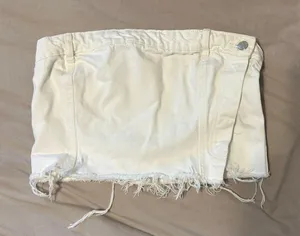 ZARA Denim Crop Top thumbnail 1