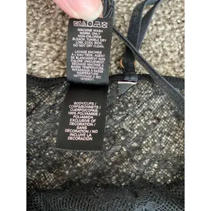 Victoria's Secret Sheer Black Lace Babydoll Slip – Size Medium thumbnail 6