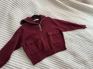 ZARA Quarter-Zip Sweater thumbnail 4