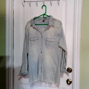 Source Unknown Distressed Jean shirt thumbnail 4