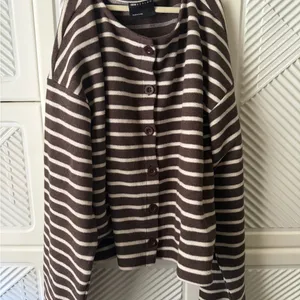 ASOS Striped Brown Button-Up Women's Top thumbnail 5
