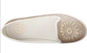 Jack Rogers Mila Gold Glitter Slip Ons 9 thumbnail 3