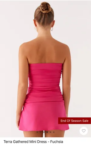 Terry Rouched Pink Peppermayo Mini Dress thumbnail 2