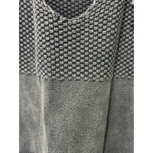 MGirls by Material Girls Blue Waffle Knit Hoodie Y2K Boho Grunge Size M Casual thumbnail 4