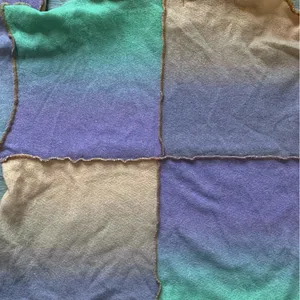 Jaded London oversized patchwork lightweight knitted hoodie wool blend 4 thumbnail 9