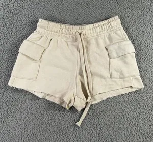 Relaxx Cargo Sweat Shorts Women Medium High Rise‎ Elastic Drawstring Waist Y2K thumbnail 1