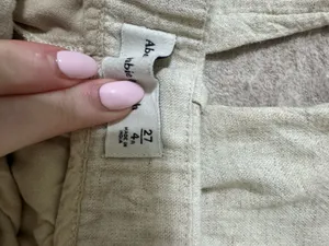 Abercrombie & fitch linen trousers size 27/4 thumbnail 4
