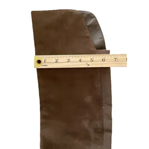 EUC G H BASS India Over the Knee Brown Faux Suede Flat Boots with Buckle Sz 5.5 thumbnail 6