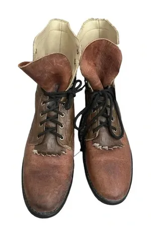 🤠✨LAREDO‎ Brown Leather Lace-Up Riding Boots Women’s 5.5✨🤠 thumbnail 1