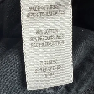 Agolde Minka Cargo Denim Wide-leg Jeans in Black W1887 Sz 28 thumbnail 11